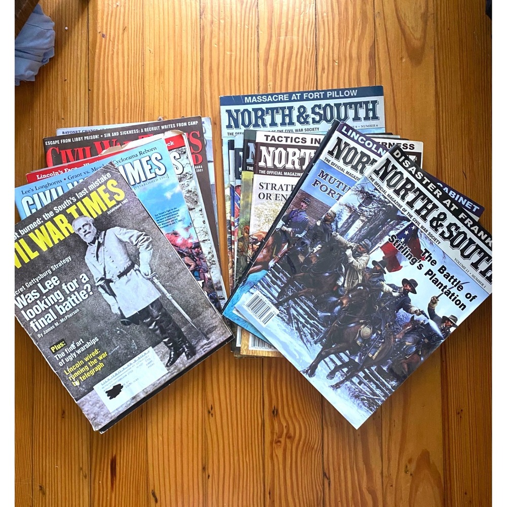 Lot of 16 Civil War History Magazines North & South Civil War Times Illustrated